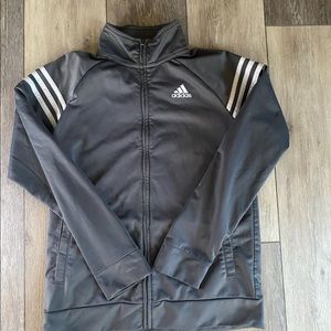 Grey adidas zip up